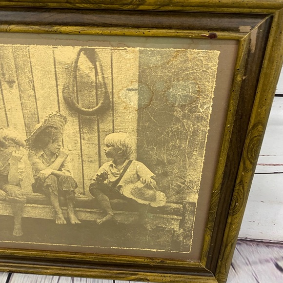 Vintage Sepia Photograph Boys Summer Childhood - Picture 2 of 5